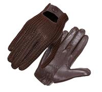 Gants courts classiques en cuir for homme, style rétro, non doublés, tricotés, for conduite, équitation, sport, écran tactile(Color 3,XL)
