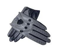 Gants courts en cuir doux et fin pour homme - Pour écran tactile non doublé, gris, M