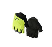 Giro – Gants courts de cyclisme – Bravo Gel – Jaune/Noir – Taille S Homme