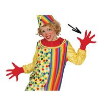 Gants Courts Rouges Enfant Taille Unique Rouge