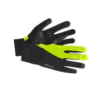 Craft Sportswear Gants longs All Weather Noir/Jaune XL