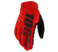 Gants cross 100% BRISKER ROUGE 2024