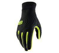Gants cross 100% BRISKER XTREME NOIR/JAUNE FLUO 2024