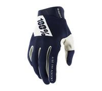 Gants Cross 100% Ridefit Slasher Bleu marine/BlancM Bleu marine,Blanc