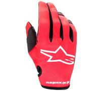 gants cross alpinestars youth radar 23 - enfant rouge / noir / blanc XS