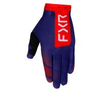 FXR Pro-Fit Air Logo Gants de motocross perforés, bleu/rouge, Taille XL