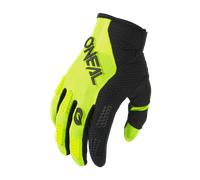 O'Neal Gants Element Racewear – Motocross/Off-road, respirant – Noir/Jaune Néon Taille M