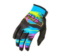 O'Neal Gants Mayhem Reseda S26 M Noir/Bleu clair/Jaune néon/Fuchsia