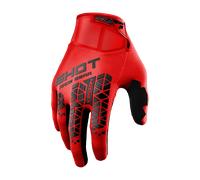 Shot Vision Tech Gants de motocross, rouge, taille XL pour homme