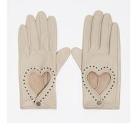 Gants cuir cœur pierre M