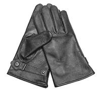 Gants cuir doublés Noir,M/8