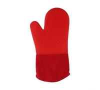 Gants Cuisine Silicone pour coton Flexibles Robustes Gants Cuisine(Red single)