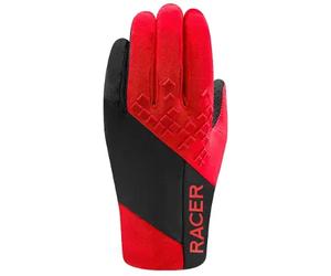 gants cyclisme racer light speed 4 - noir / rouge S