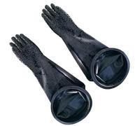 Gants d'armoire de sable Ceinture en caoutchouc épaissine résistante à l'usure Granular Grunge Rinonds de sable g 6-inch rubber ring + one pair of granular gloves (diameter 200mm) Sandblasting gloves
