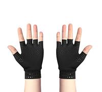 Gants d'arthrose, gants anti-arthrite avec aimants, douleurs à la main rhumatoïdes, thérapie de compression pour soulager la douleur et favoriser la guérison (noir)