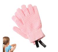 Gants de bain exfoliants à cinq doigts avec texture 3D (#A)