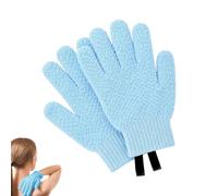 Gants de bain exfoliants à cinq doigts avec texture 3D (#B)