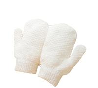 Gants de bain for Massage corporel, 4 pièces, nettoyage, élimination, exfoliants, gommage la peau, fournitures, boules(White)