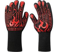Gants de Barbecue Anti-brûlure résistants aux Hautes températures, Gants ignifuges pour Griller Le Barbecue, Gants de Cuisine sans Danger pour Les Hommes, Gants de Four, Fumeur, Barbecue