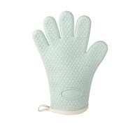 Gants De Barbecue Gants de Barbecue en Silicone, 1 Paire, résistants à la Chaleur, Gants Cuisine for Four Micro-Ondes, ignifuges et antidérapants(Long Green)