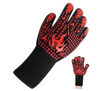 Gants de Barbecue Gants Four Anti Chaleur Jusqu'à 800°C, Universel Gant Barbecue Anti Chaleur Gant de Cuisine Outils Barbecue Gants Antidérapants de Cuisson pour BBQ, Cuisson au Four, Cheminée
