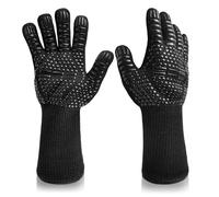 Gants de Barbecue Ignifuges Anti-Brûlure Résistants aux Hautes Températures et aux Coupures - Pour Griller, Cuisine Sans Danger