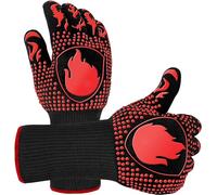 Gants de barbecue résistants à la chaleur, gants de four avec 800 degrés extrêmement résistants à la chaleur, gants de cuisine pour la pâtisserie, le barbecue, la cuisine, le barbecue