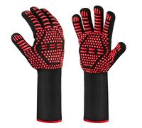 Gants de Barbecue résistants à la Chaleur Gants de Four Gants ignifuges Gants de Cuisson - OUTDOUSE BBQ Gants de Cuisine pour la Cuisson au Four, Rouge