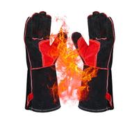 Gants de barbecue Texas Club en cuir, résistants aux températures élevées | Gants de four résistants à la chaleur, protection thermique pour barbecue | Gants de four fermes et résistants à la chaleur