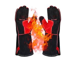 Gants de Barbecue Texas Club en Cuir, résistants aux températures élevées | Gants de Four résistants à la Chaleur, Protection Thermique pour Barbecue | Gants de Four fermes et résistants à la Chaleur