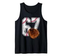 Gants de Baseball 67 Chiffres Vintage Six Seven Funny Sports Débardeur