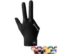 Gants de billard à trois doigts | Gants de billard sport | Tireurs de queue, main gauche/droite, taille universelle, piscine à 3 doigts pour sports de carambole