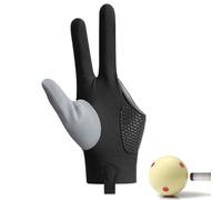 Gants de billard à trois doigts | Gants de tir de queue | Pour tireurs de queue, main gauche/droite, taille universelle, piscine à 3 doigts pour sports de carambole