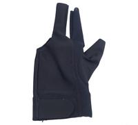 Gants de billard avec 3 doigts en matériau respirant pour un confort et une prise en main améliorés, adaptés aux deux mains (noir)
