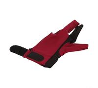 Gants de billard avec 3 doigts en matériau respirant pour un confort et une prise en main améliorés, adaptés aux deux mains (noir rouge)