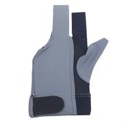 Gants de billard avec 3 doigts, fabriqués en matériau respirant pour un confort et une prise en main améliorés, adaptés aux deux mains (gris noir)