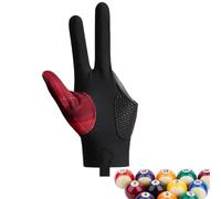 Gants de billard professionnels | Gants de billard sport | Tireurs de queue, main gauche/droite, taille universelle, 3 doigts pour sports de carambole