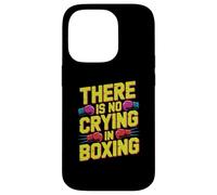 Gants de Boxe Amusants rétro avec Inscription « There is No Crying in Boxing » Coque pour iPhone 14 Pro