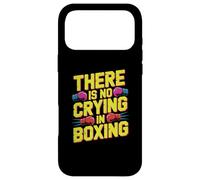 Gants de Boxe Amusants rétro avec Inscription « There is No Crying in Boxing » Coque pour iPhone 17 Pro Max