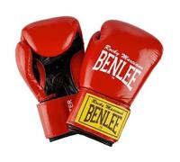 Gants de boxe - BENLEE - Fighter - Cuir de vachette - 18 oz - Rouge/Noir 10 OZ