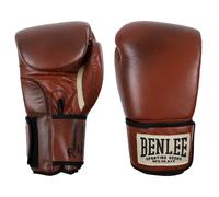 Rocky Marciano BenLee Gants de boxe en cuir Premium Training Entraînement Marron/noir/beige 18 oz