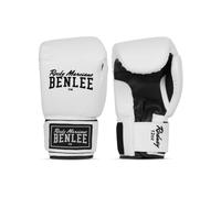 BENLEE Gants de Boxe en Cuir synthétique Rodney Blanc/Noir 30,5 g