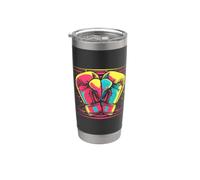 Gants de boxe Comic Look Boxer Gobelet isotherme en acier inoxydable double paroi