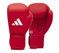 Gants de Boxe Compétition IBA FFBOXE - Adidas (Couleur : Rouge - Taille : 10OZ)