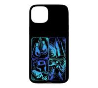 Gants de Boxe Cool pour Sac de Frappe Fitness Boxer Coque pour iPhone 15 Plus