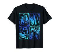 Gants de Boxe Cool pour Sac de Frappe Fitness Boxer T-Shirt