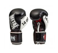 Gants De Boxe Cuir Metal Boxe Sparring - Noir / Blanc Noir