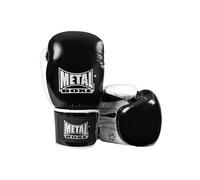 Gants De Boxe Cuir Metal Boxe Sparring - Noir / Blanc Noir
