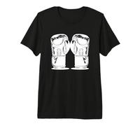 Gants de Boxe Dessin Sparring Autodéfense T-Shirt Haut de Gamme