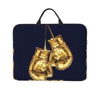 Gants de Boxe dorés,Housse pour Ordinateur Portable 14 Pouces, Sacoche pour Ordinateur Portable, Mallette avec poignée